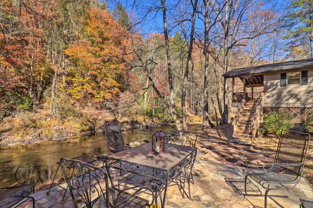 Creekside Retreat With Deck, 18 Miles To Wolf Ridge Villa Weaverville Bagian luar foto
