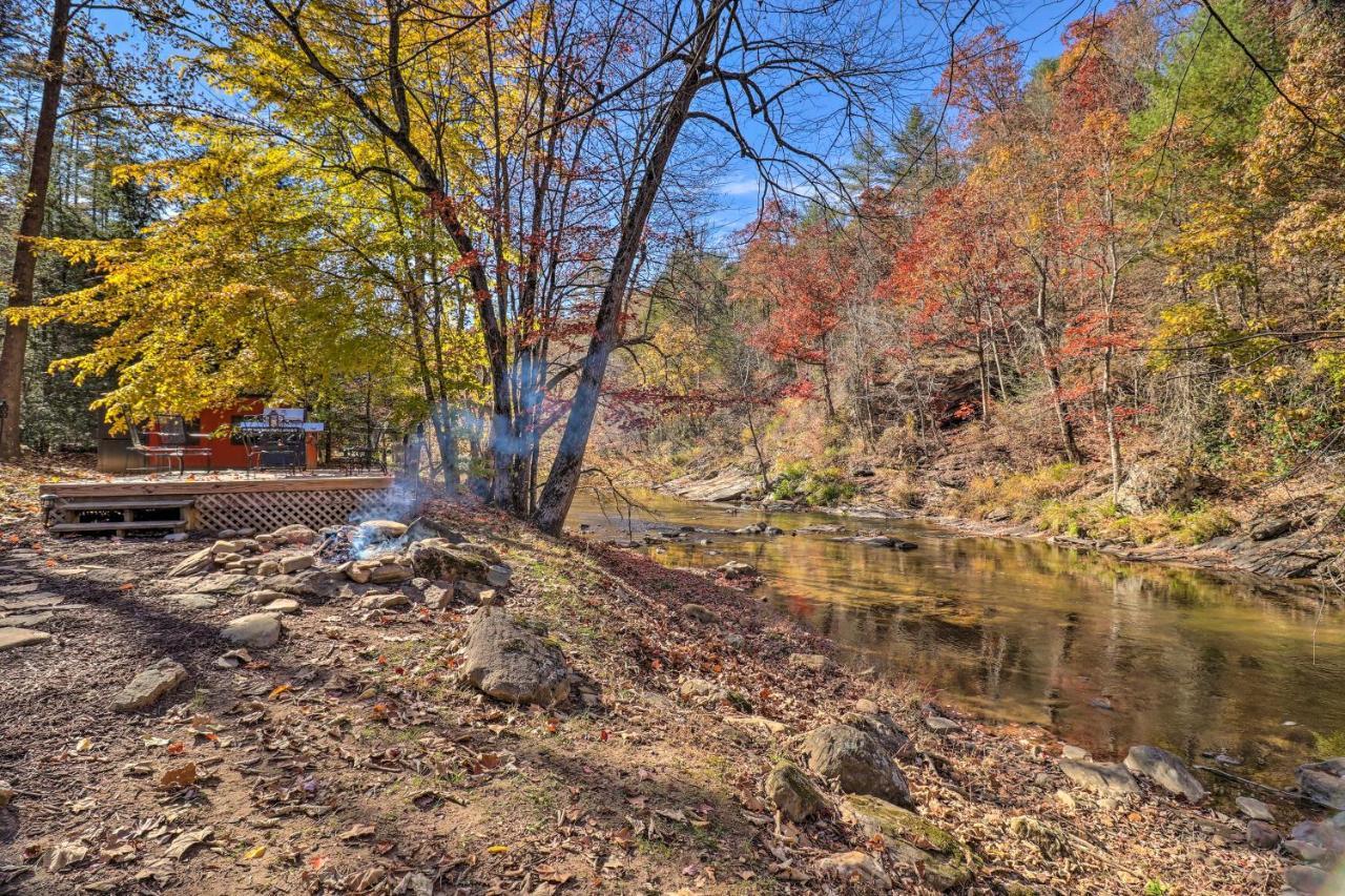 Creekside Retreat With Deck, 18 Miles To Wolf Ridge Villa Weaverville Bagian luar foto