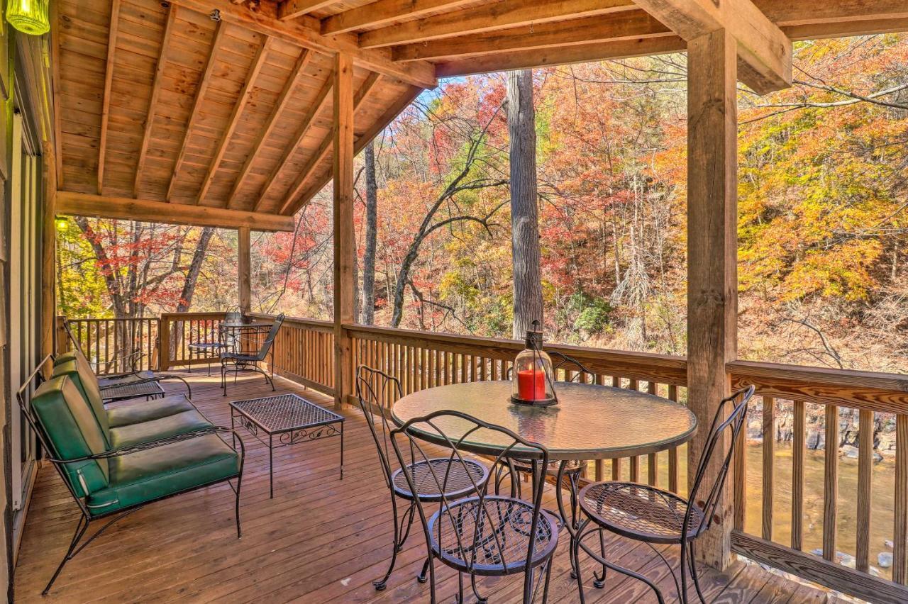 Creekside Retreat With Deck, 18 Miles To Wolf Ridge Villa Weaverville Bagian luar foto