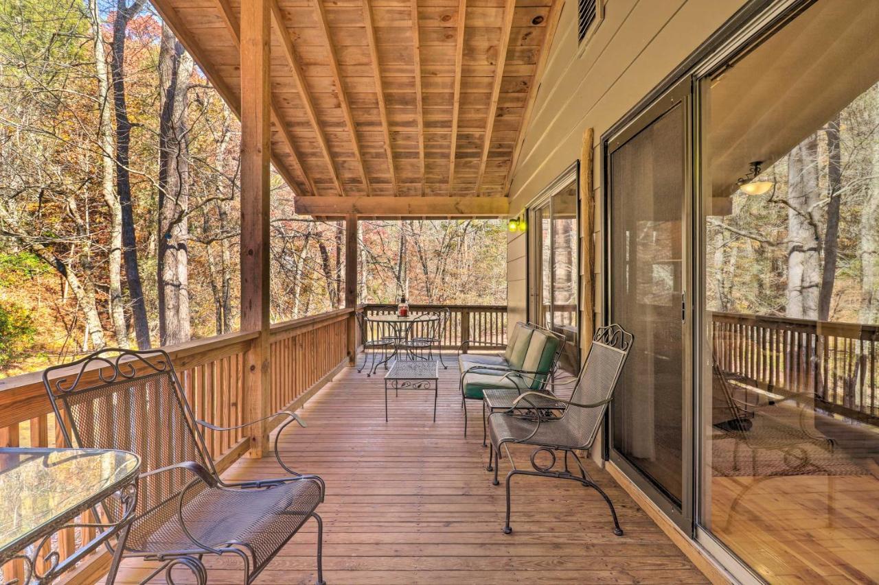 Creekside Retreat With Deck, 18 Miles To Wolf Ridge Villa Weaverville Bagian luar foto