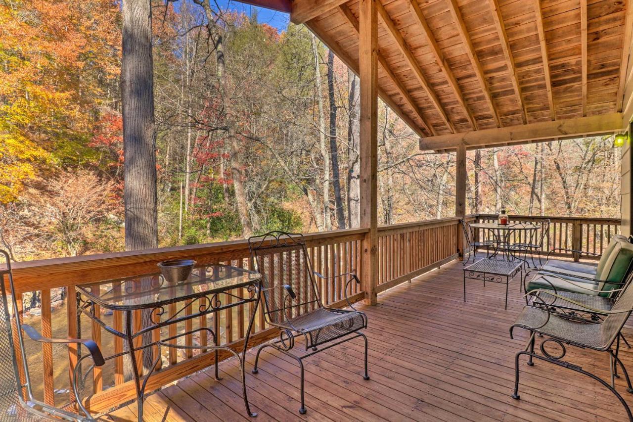 Creekside Retreat With Deck, 18 Miles To Wolf Ridge Villa Weaverville Bagian luar foto