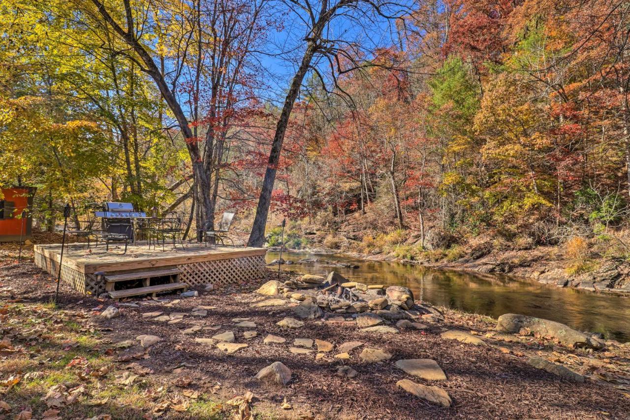 Creekside Retreat With Deck, 18 Miles To Wolf Ridge Villa Weaverville Bagian luar foto