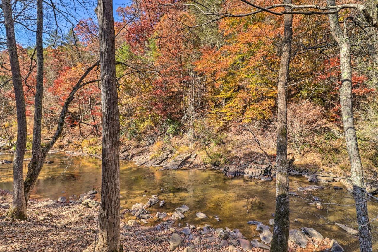 Creekside Retreat With Deck, 18 Miles To Wolf Ridge Villa Weaverville Bagian luar foto